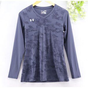 Under Armour Women's HeatGear Long-Sleeve Fitted Camo Top Sz S NWT